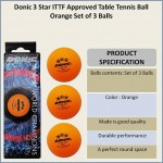 Donic 3* (ITTF Approved) Table Tennis Balls
